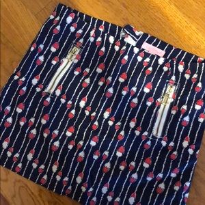 Lily Pulitzer Navy Nautical Skirt